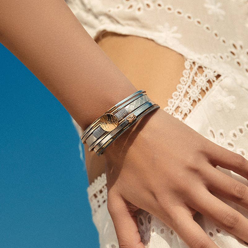 Dipped Shop – Großhandel Armreif – Vintage Armbänder aus geschichtetem PU-Leder DP25B5977