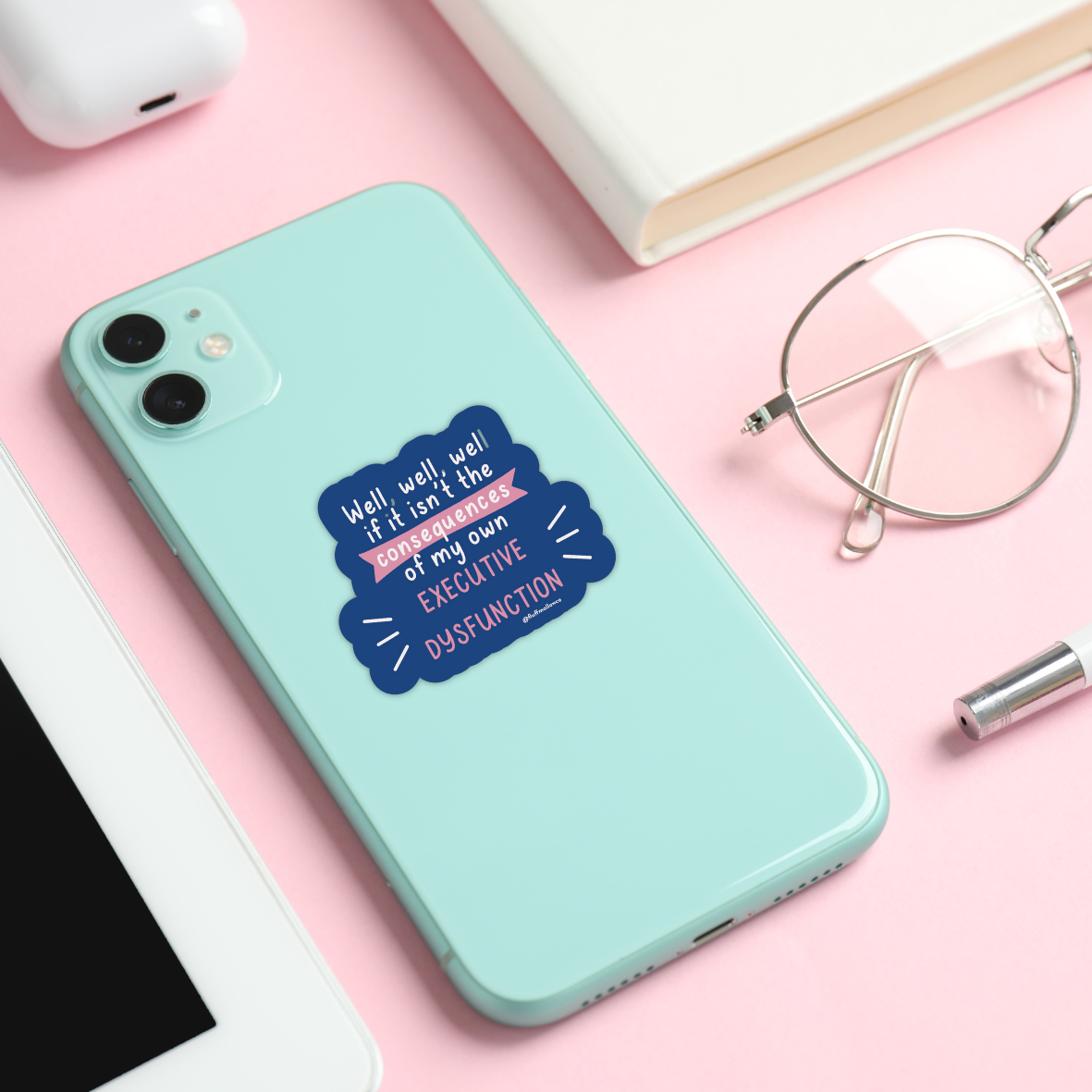 Fluffmallow (Custom duties for USA are pre-paid by us) - Wholesale Sticker - Funny ADHD Mental Health Vinyl Sticker3