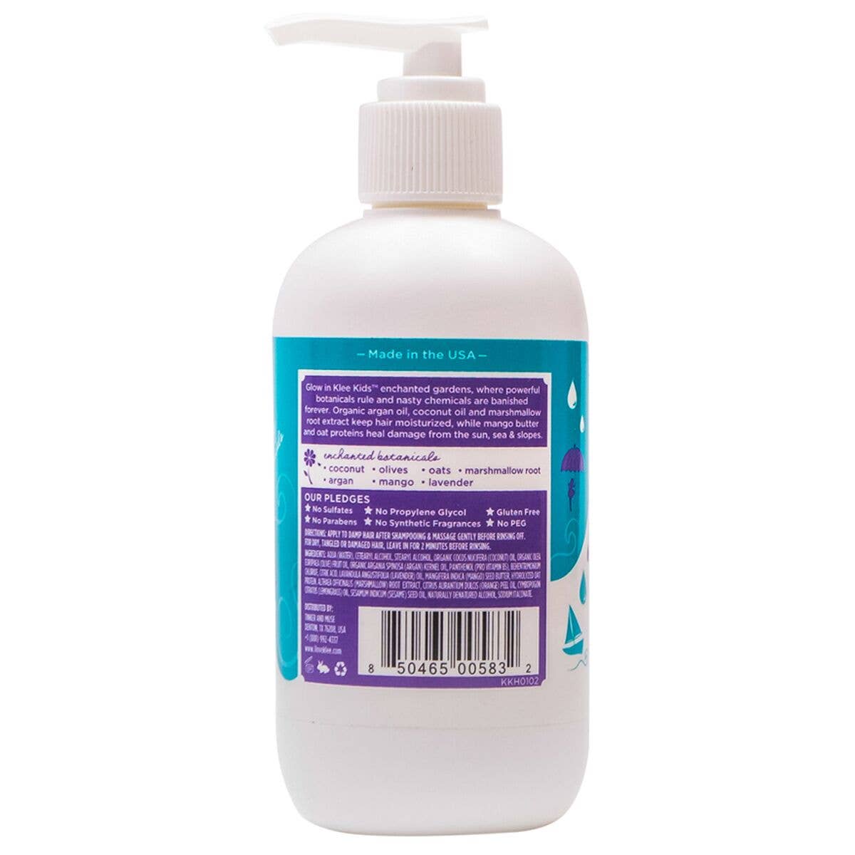 Klee Naturals – Engroshandel Hårbalsam – Baby – Klee Kids Charmed Conditioner m/Argan & Mango, 8 oz4