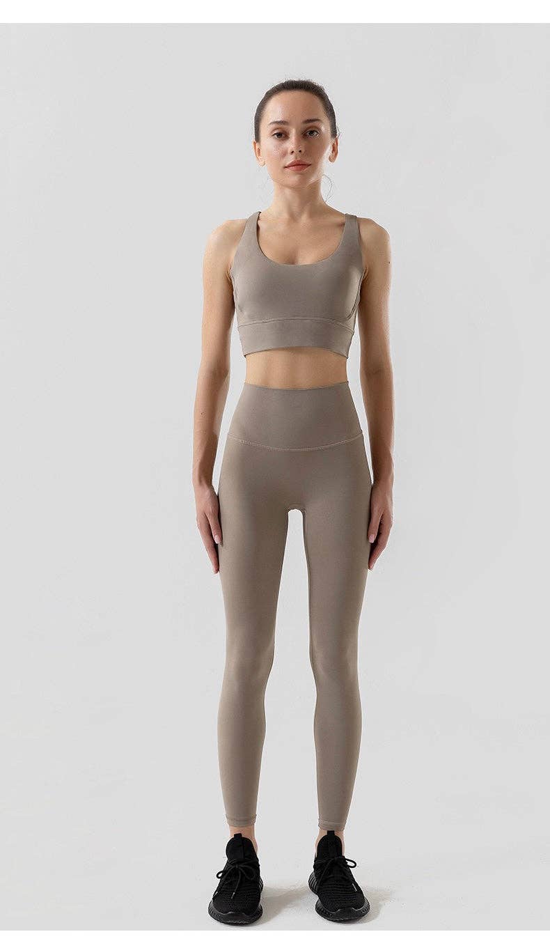 Belsize Activewear - Vendita all'ingrosso Completo sportivo - Donna - Set leggings e reggiseno sportivo ultra morbidi: il massimo comfort0