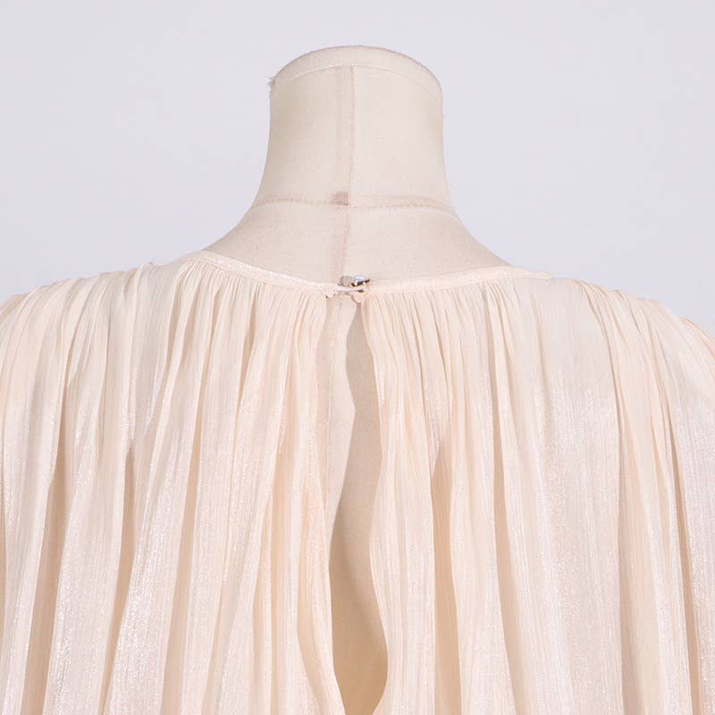 Productseeker – Engroshandel Kjole - Dame – DR443 Kort kjole med lange ærmer til kvinder – Forår/sommer14