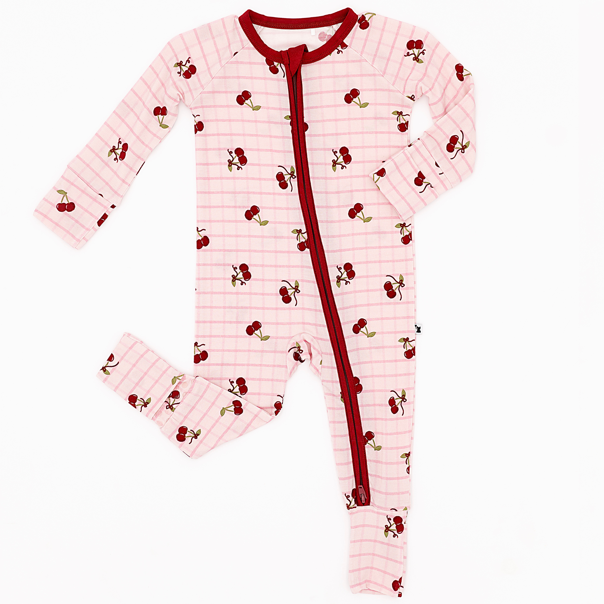 Kiki + Lulu - Wholesale Jumpsuit - Baby - Cherry Sweet Convertible Footies7