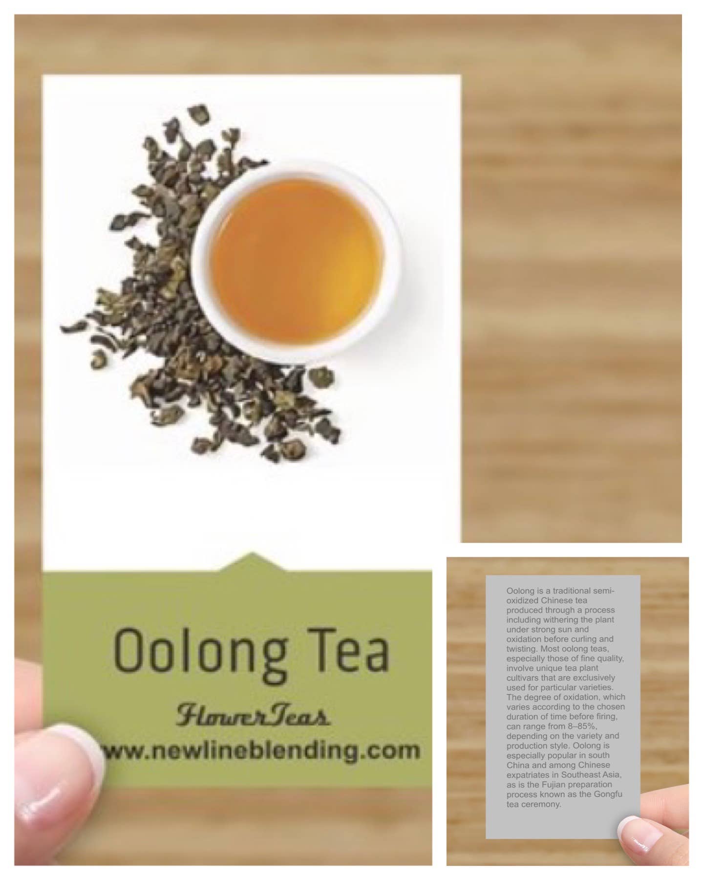 FlowerTeas - Venta al por mayor Bolsitas de té - Tarjetas informativas sobre cómo preparar té a granel o laminadas2