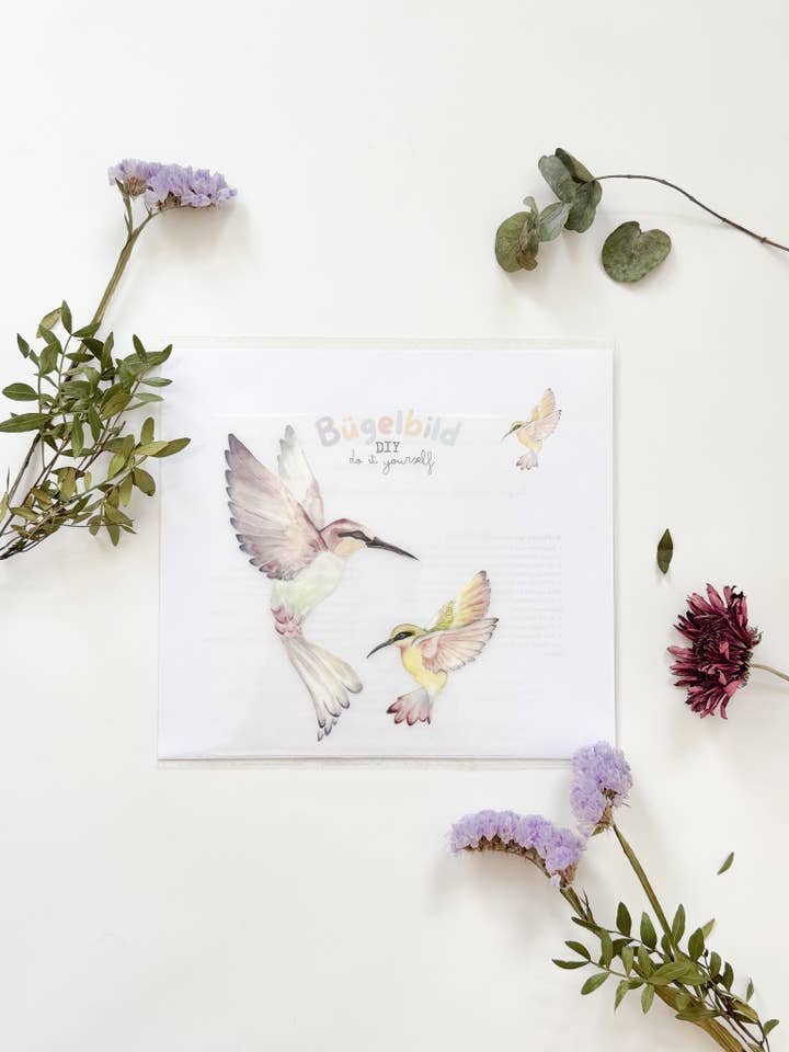 Bunte Kollibri Transfer Folie Zum Aufbügeln für den Großhandel von MiniDei