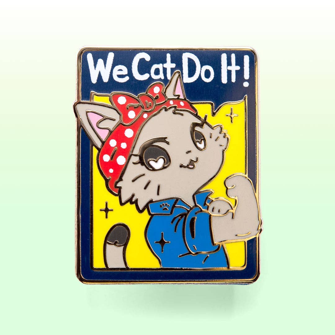 Flair Fighter – Großhandel Anstecker/Button – We Cat Do It (Amerikanische Kurzhaarkatze) Emaille-Anstecknadel, Katzenmutter6