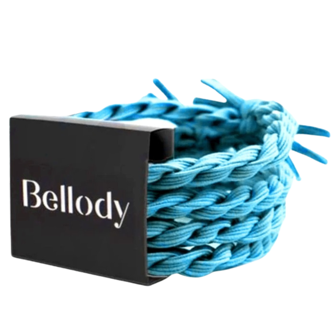 Bellody GmbH - Wholesale Hair Tie - Hair Ties Turquoise - Bellody® (4 Pieces - Mykonos Blue)1