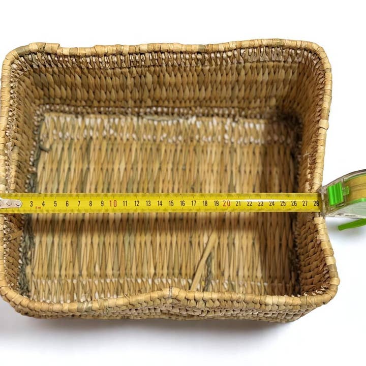 HandmadeBestSeller – Großhandel Korb – Handgewebte Aufbewahrungskörbe aus Schilf, 3er-Set7