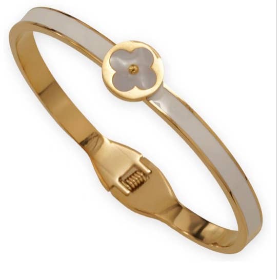 Assorted Flower Bangles for wholesale by My Best Kept Jewelry