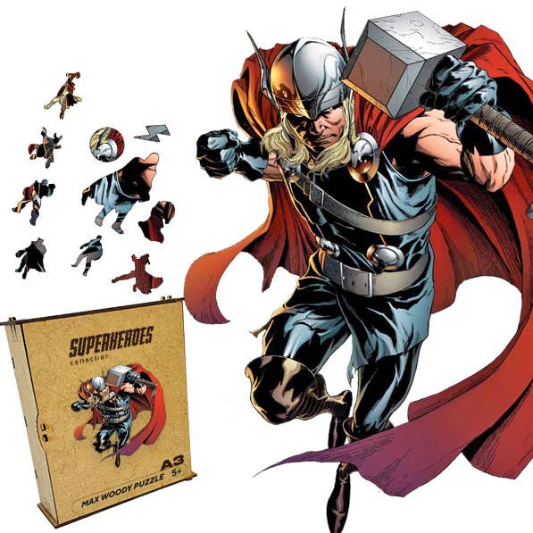 Wooden Jigsaw Puzzle The Thor L Size for wholesale by Max Woody™