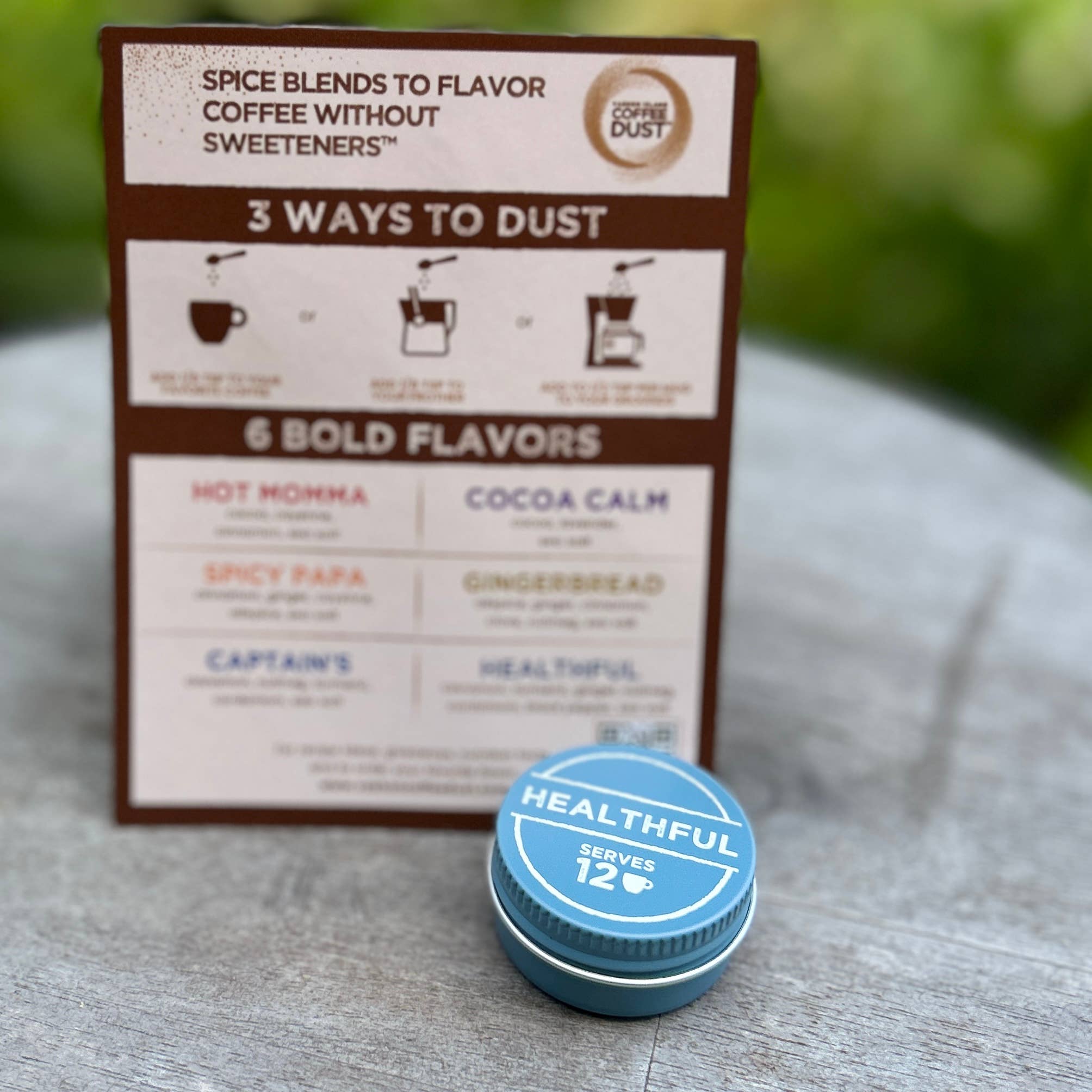 Vashon Island Coffee Dust - Wholesale Coffee Beans - Individual Mini-Tins | 12 servings | Sample Any Coffee Dust6