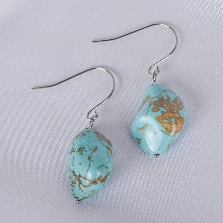 Turquoise earrings for wholesale by Linati Studio