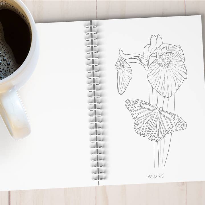 The Snow Finch - Wholesale Coloring & Activity Book - Adult - Floral Alaska Art Coloring Book6