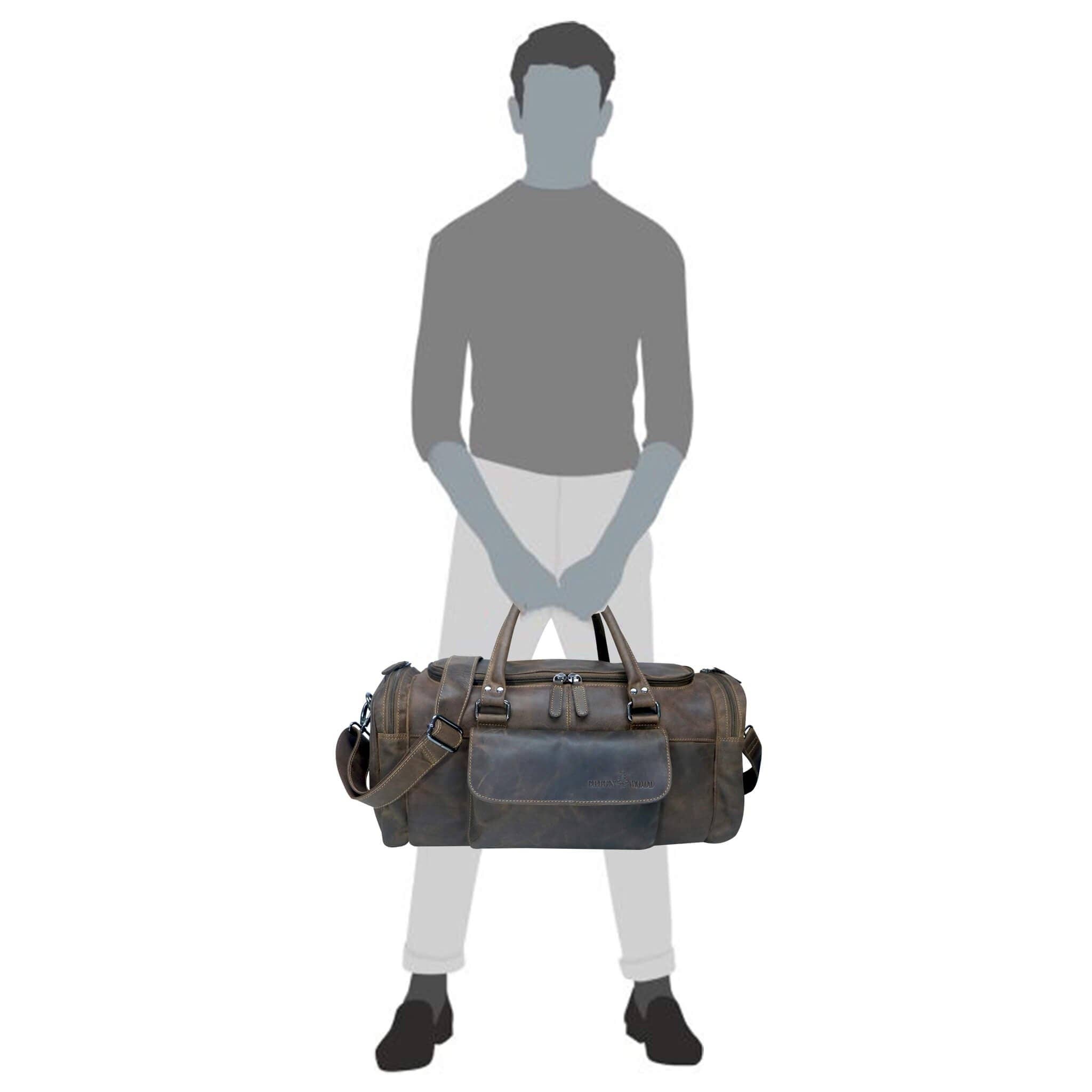 Greenwood - Wholesale Duffel- en weekendtas - Uniseks - Greenwood Finn leren sporttas en kleine reistas voor mannen en vrouwen29