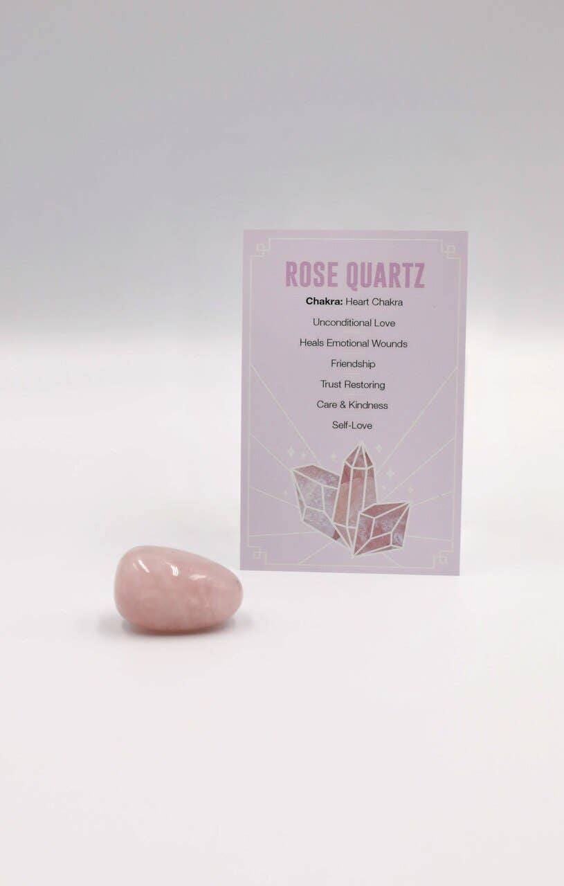Femme Luxe - Wholesale Spiritual Stone/Crystal - Rose Quartz Polished Healing Crystal Tumblestone2
