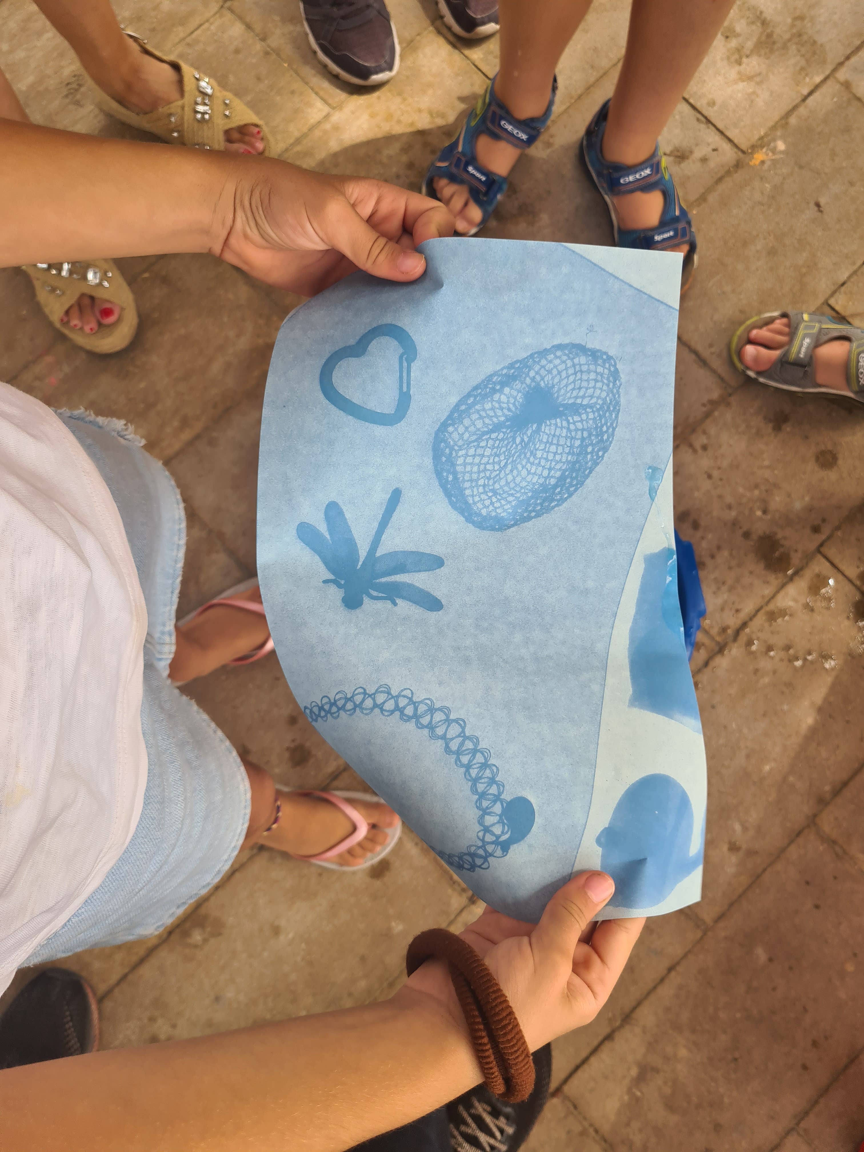 De Uno a Diez – wholesale DIY craft kit – SUPER SUNPRINT KIT Blue Cyanotype Paper | REFILL (Kids 6+)1