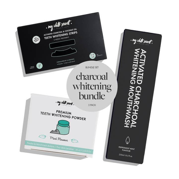 Charcoal Whitening Bundle for wholesale by My White Secret