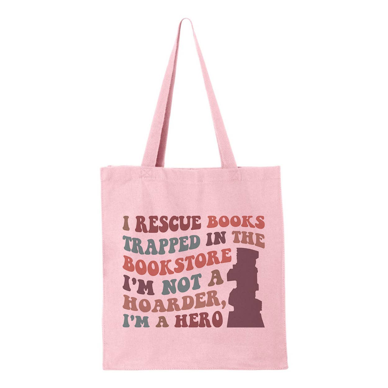 Lucky Luna Apparel – Engroshandel Tote bag - Dame – I Rescue Books Mulepose2