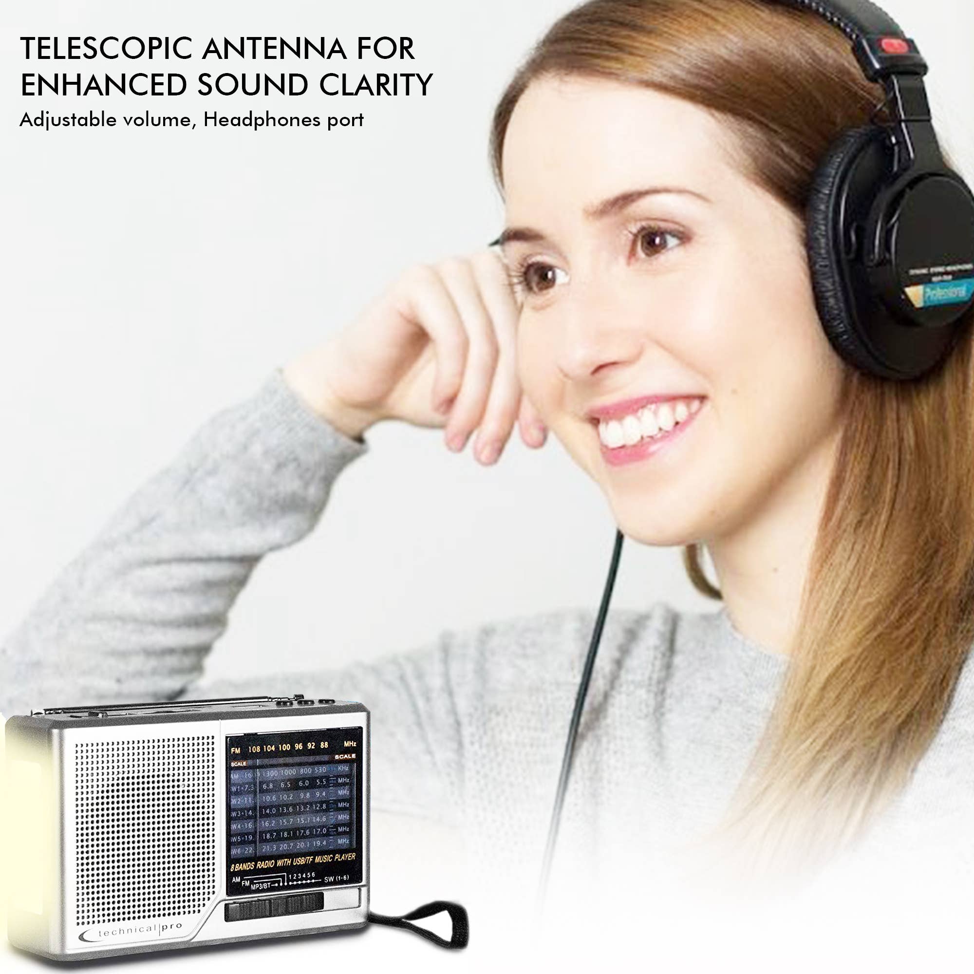 Technical Pro - Wholesale Speakers - Portable Solar Powered and Battery Operated Radio Speaker3