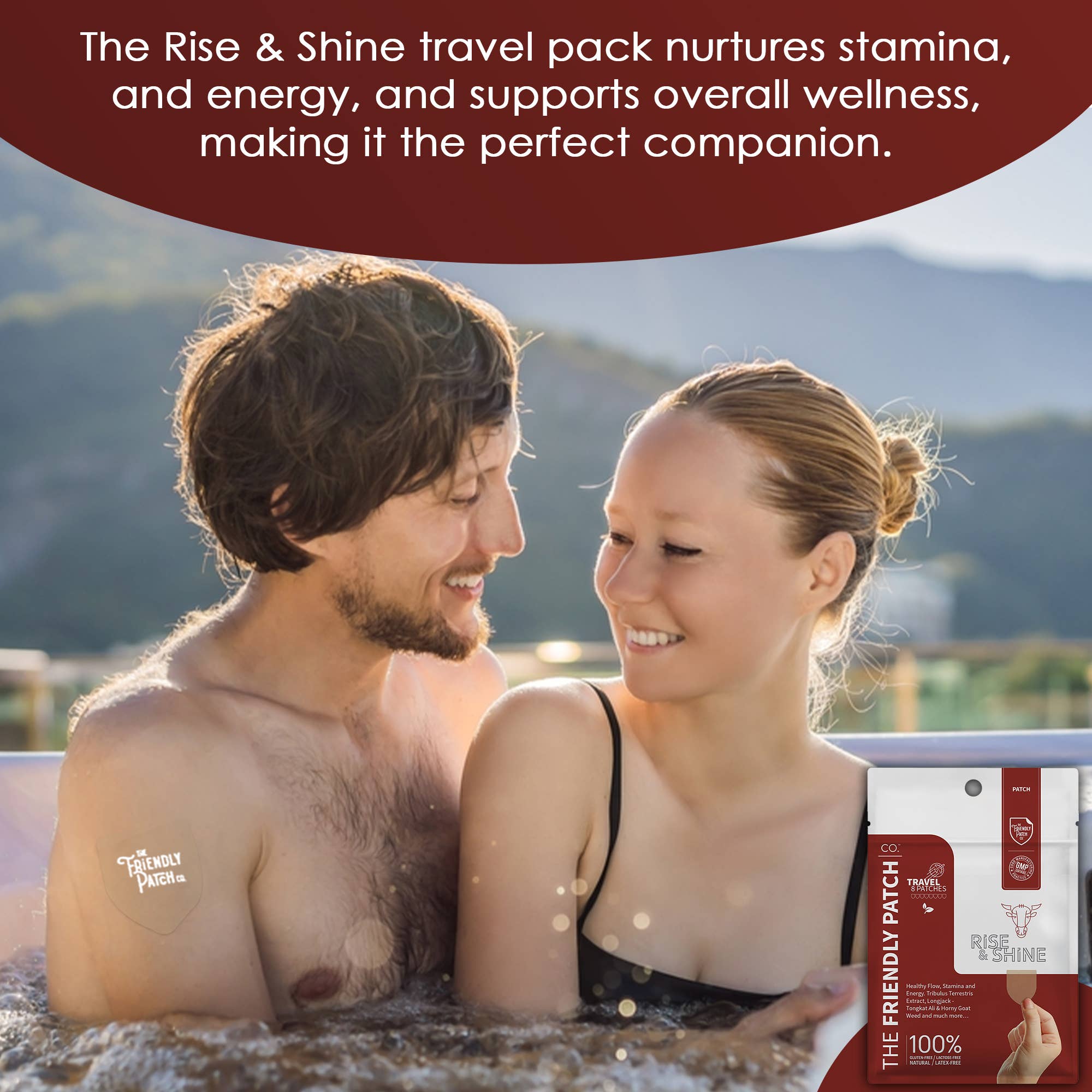 Friendly Patch CO - Wholesale Oral Supplement/Vitamin - The Friendly Patch Rise & Shine for men 8 patches4