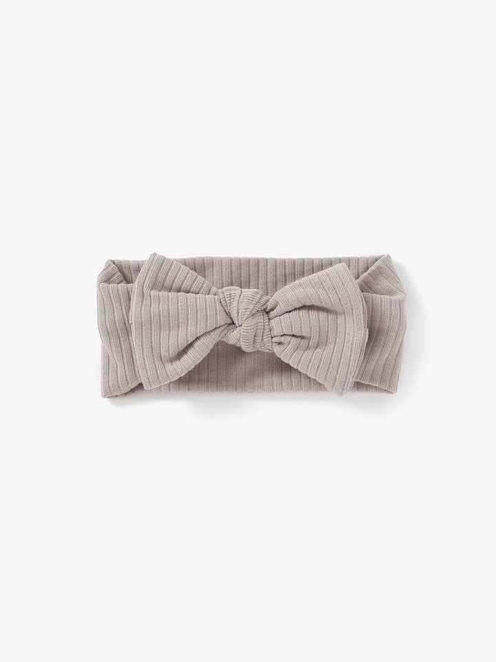 Bandeau côtelé | Mushroom pour la vente par Mila & Co.