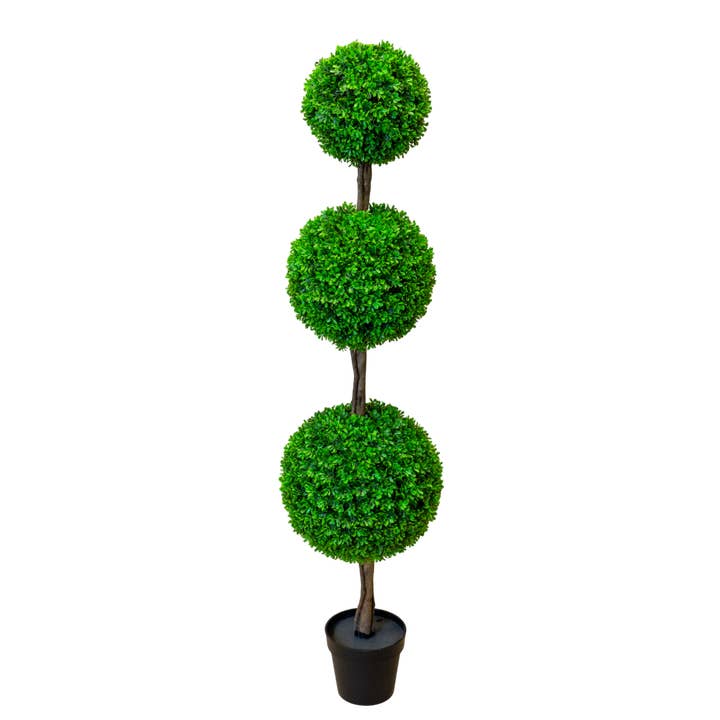 PTT126 Boxwood Triple Topiary 5' PK 1 for wholesale by Myrians Home Decor