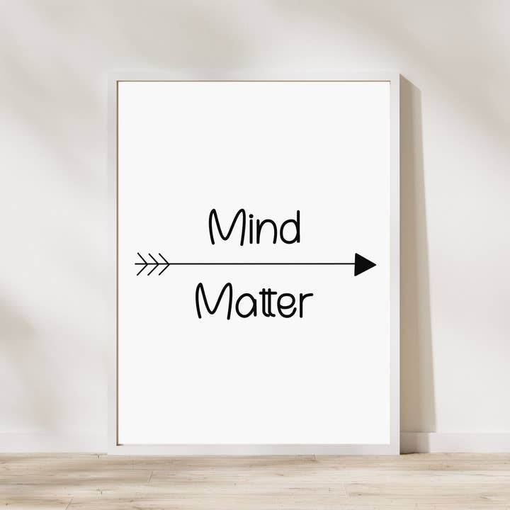 Mind Over Matter' Väggtryck för wholesale av Leave My Mark Designs