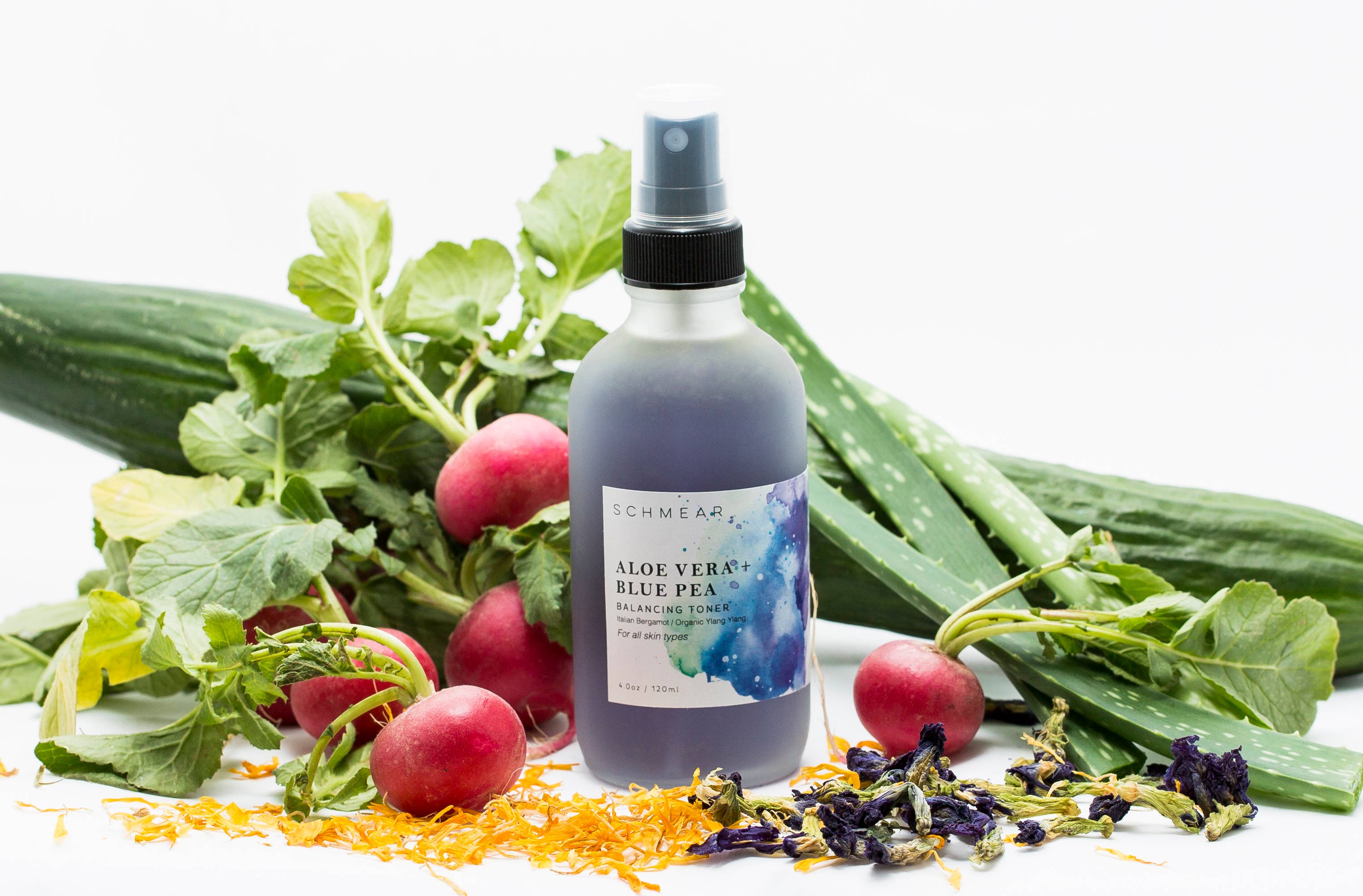 SCHMEAR Naturals - Wholesale Facial Toner - Aloe Vera + Blue Pea Balancing Toner2