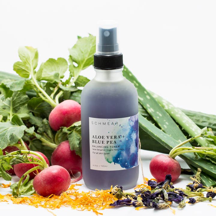 SCHMEAR Naturals - Wholesale Facial Toner - Aloe Vera + Blue Pea Balancing Toner2