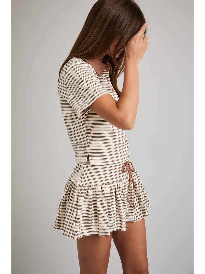 STRIPE COLLAR TOP for wholesale on Faire3