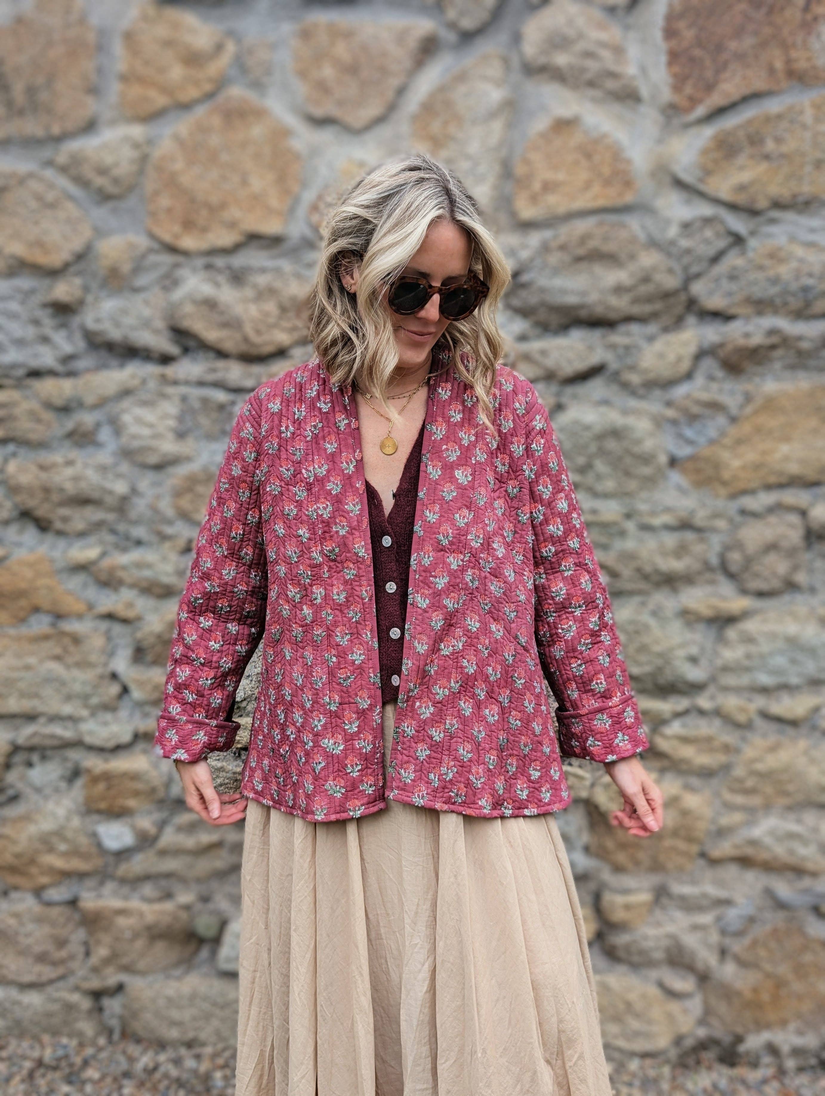 LNH EDIT - Wholesale Jacket - Women's - Lory Pink Quilted Jacket5