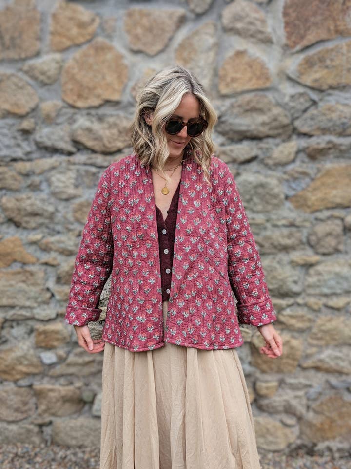 LNH EDIT - Wholesale Jacket - Women's - Lory Pink Quilted Jacket5