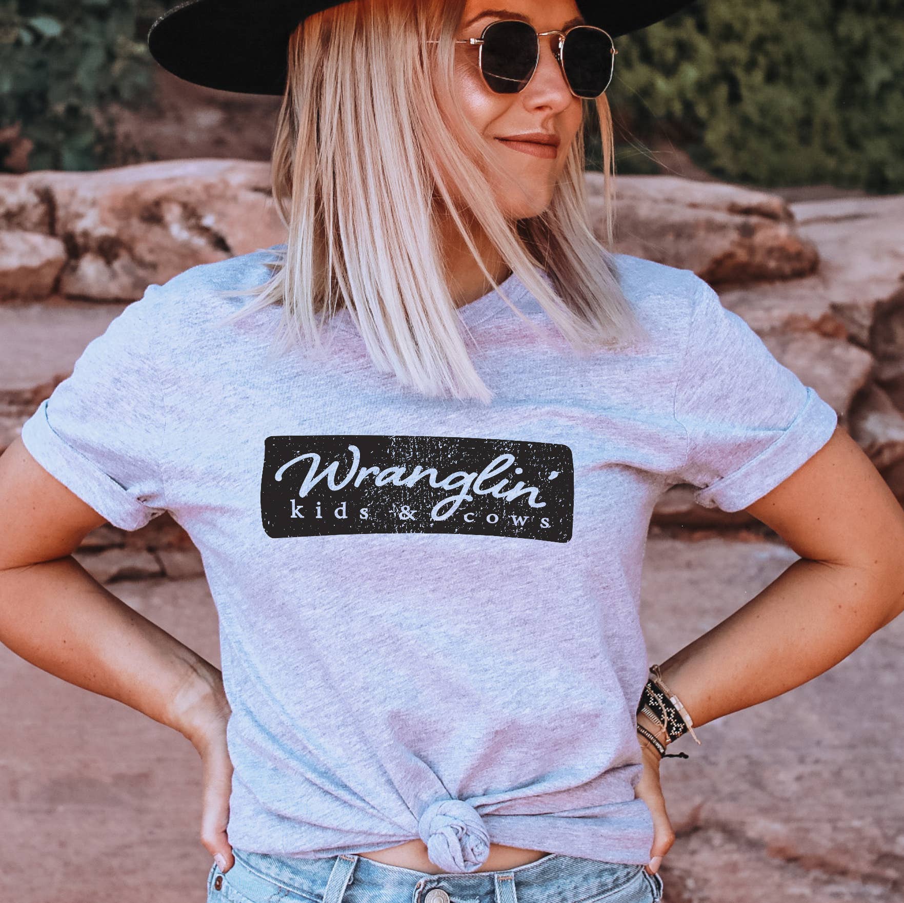 Dakota Soul Tees - Wholesale Screen Printed T-Shirt - Women's - Farmer Graphic Tee | Western Mama Tee | Wrangler Tee1
