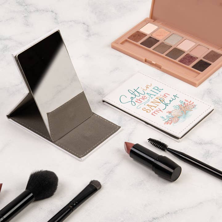 Salt In The Air Sand In My Heart Compact Mirror for wholesale by P. Graham Dunn