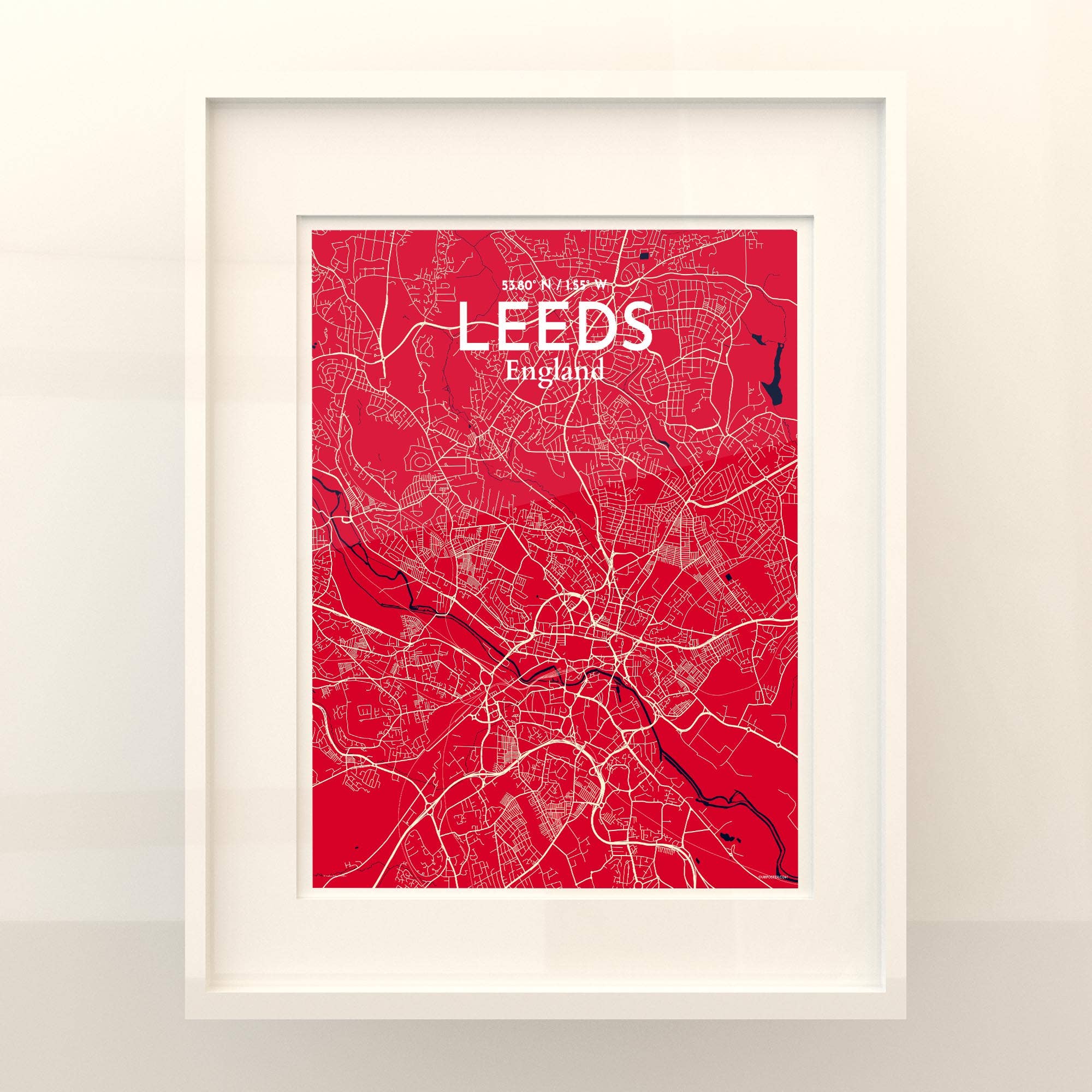 OurPoster.com – wholesale Poster – Leeds karta affisch109
