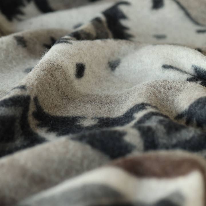 MoST - Wholesale Bedding Blanket - Wool bed Blanket TRIBE - double - beige2