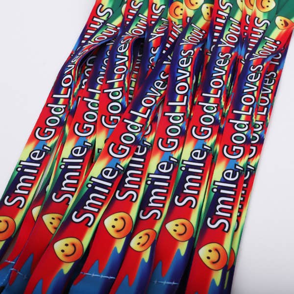 Swanson Christian Products - Wholesale Lanyard - Unisex - Lanyard Smile God Loves You Pk 12