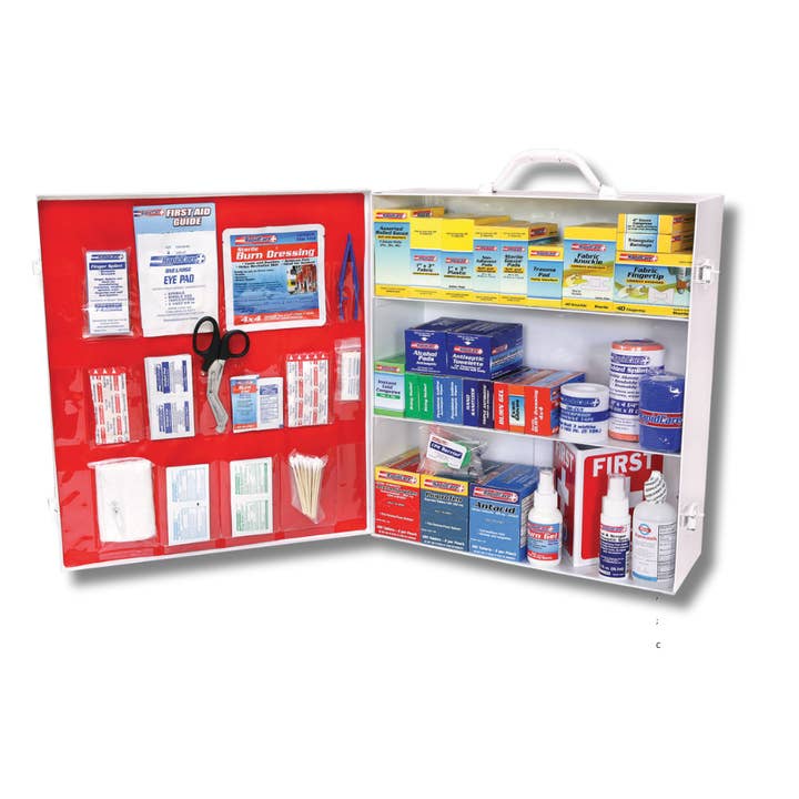 3 Shelf Metal First Aid Cabinet - 2015 for wholesale by Rapid Care First Aid
