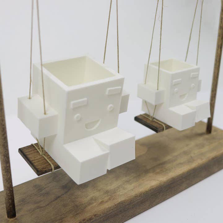 Ohio Workshop - Wholesale Hanging Planter - Double Planter Swing1