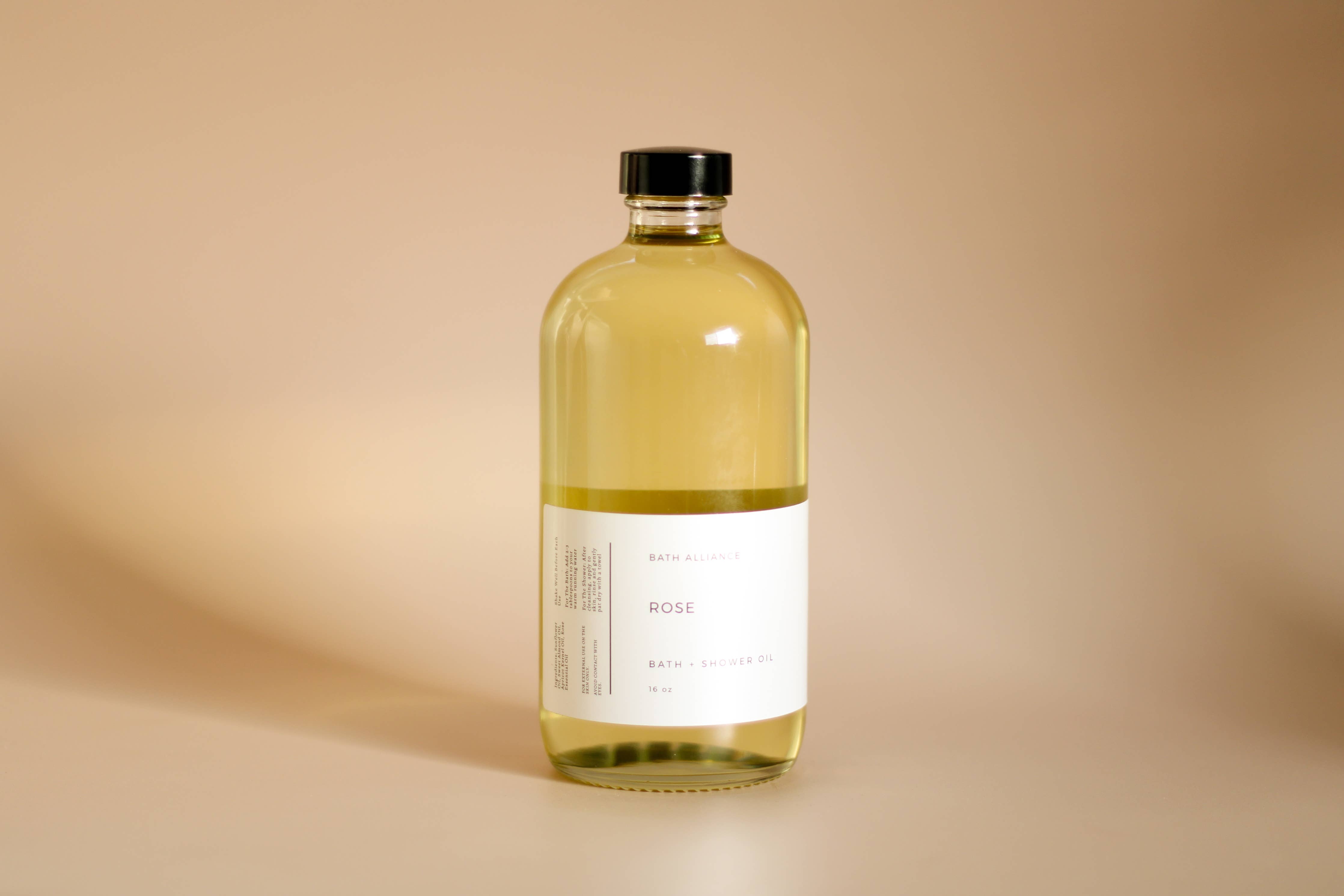 Bath Alliance - Wholesale Bath/Body Oil - Rose Bath + Shower Oil2