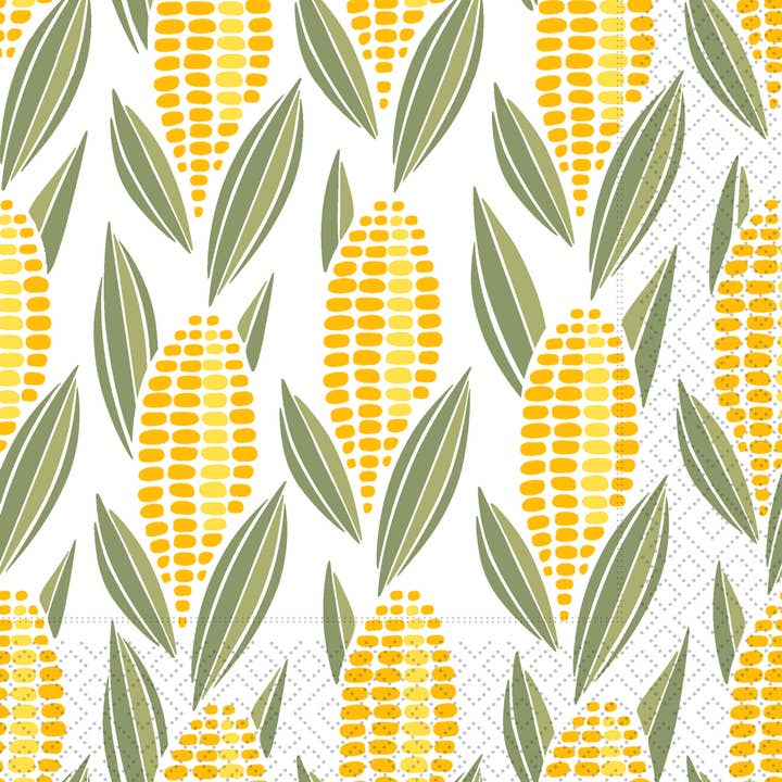 Paper Cocktail Napkin Pack of 20 Ears Of Corn Fall for wholesale by Boston International