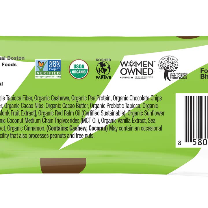 Bhu Foods - Wholesale Snack Bar - FIT Vegan Protein Bar - Superfood Chocolate Chip Cookie Dough (12 bars)4