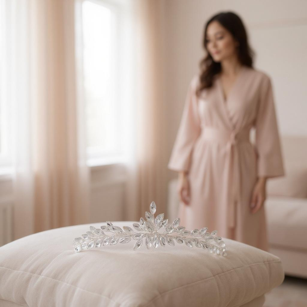 Athena Bridal Jewellery - Wholesale Tiara - Women's - ATHENA COLLECTION - DAINTY DIVA TIARA - AHB204 -SILVER
2