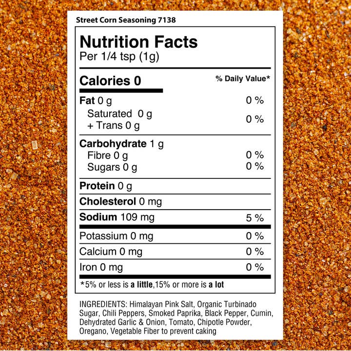 THE SPICE LAB - Wholesale Dried Spice Mix - Street Corn Seasoning - Case of 6 - 21 oz Kilo Jars $8.50 ea3