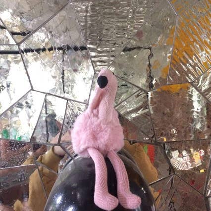 Best Years Ltd – wholesale Handheld rattle – Baby – Knitted, Plush and Tweed Pink Flamingo Baby Rattle1