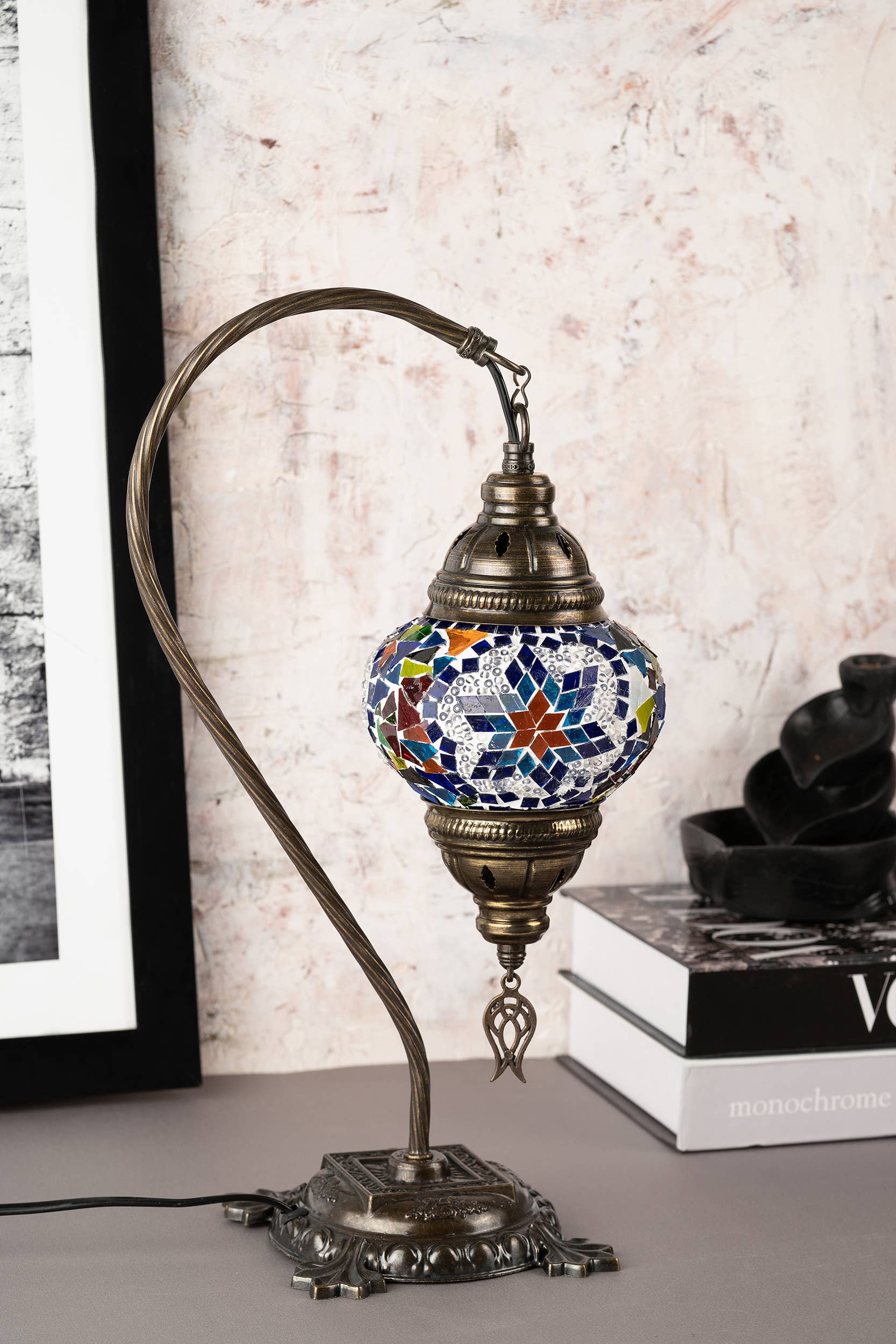 KAFTHAN - Wholesale Accent/Desk Lamp - Swan Neck Mosaic Lamps | Christmas & Holiday Decor Lighting55