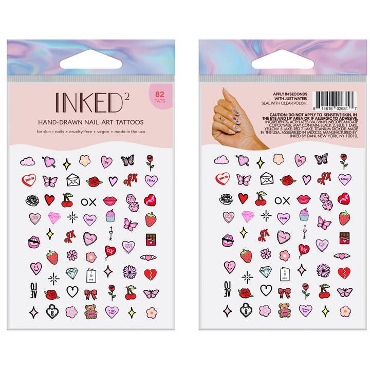 Pretty in Pink Nail Art for wholesale by INKED by Dani