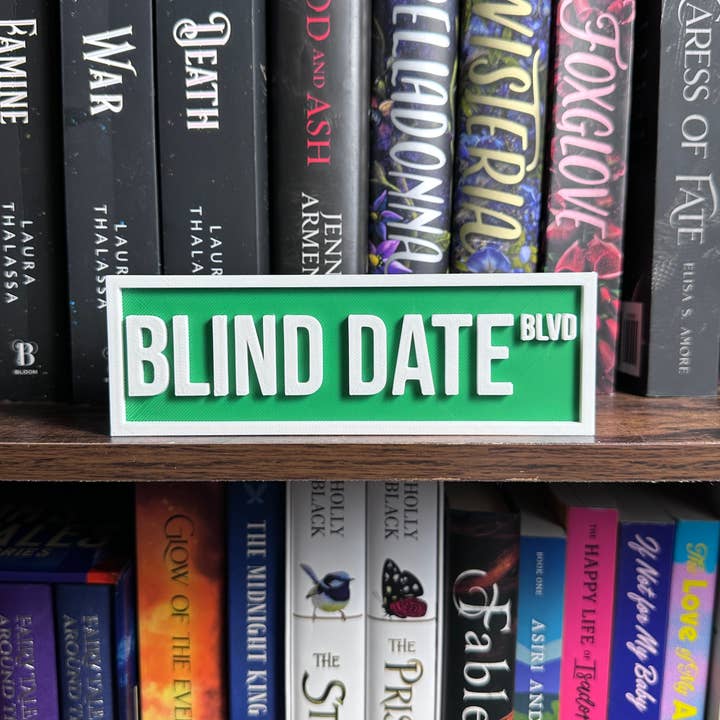 The Crafted Nook - Wholesale Sign - Blind Date Street Sign | Bookshelf Decor2