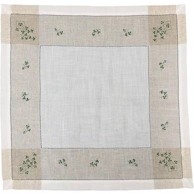Dublin Gift Company - Vente Nappes - Nappe brodée Samuel Lamont Kinsale Irish Shamrock