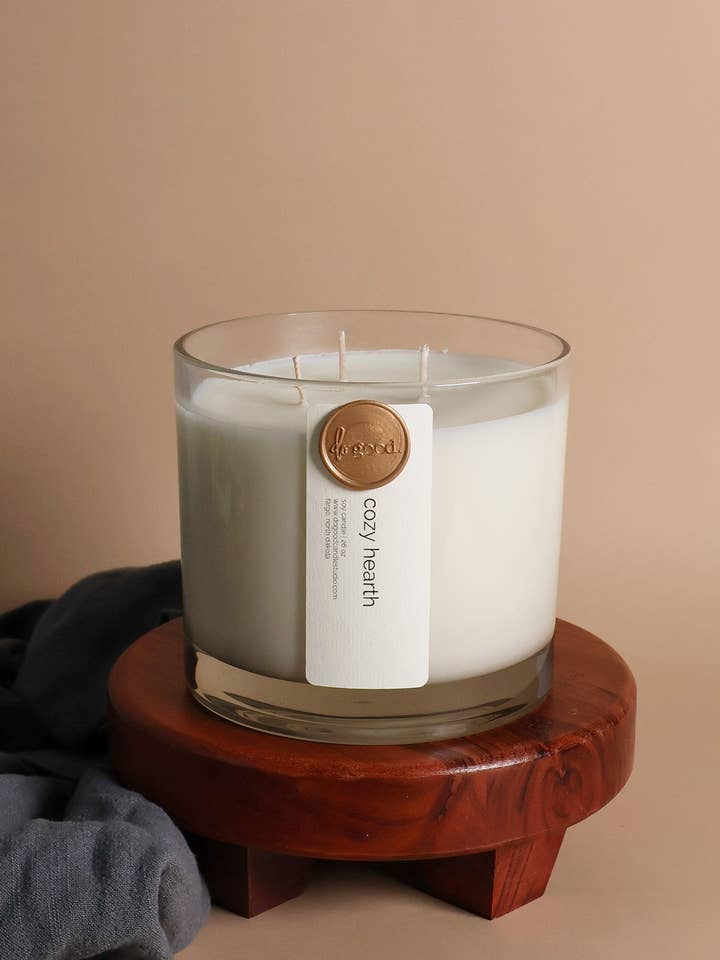 Foyer Douillet Triple Mèche | Collection d'Automne Bougie en Cire de Soja | Non Toxique pour la vente par Do Good Candle Studio