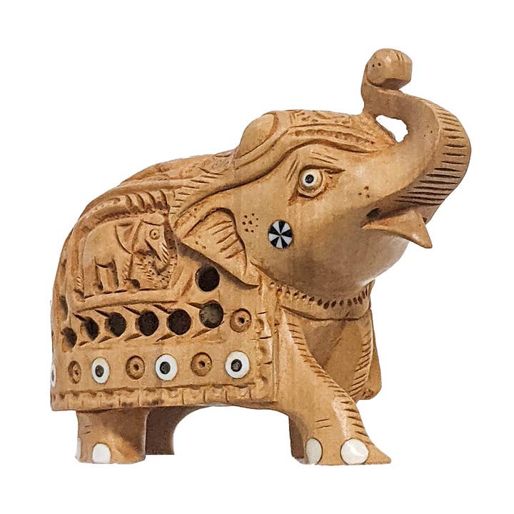 Wooden Salami Jali Work Elephant Fine for wholesale by Keeraft